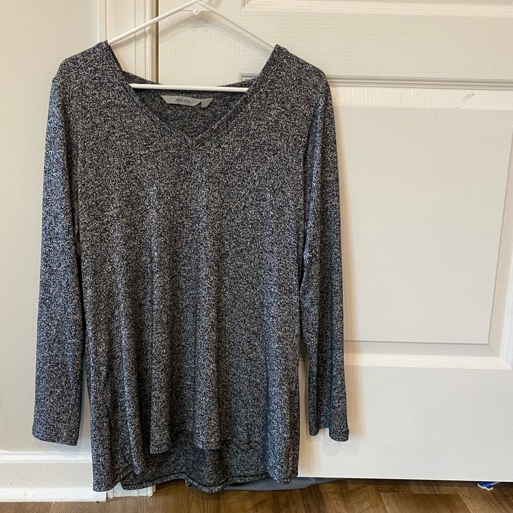 Long sleeve Athleta shirt, grey, size Large